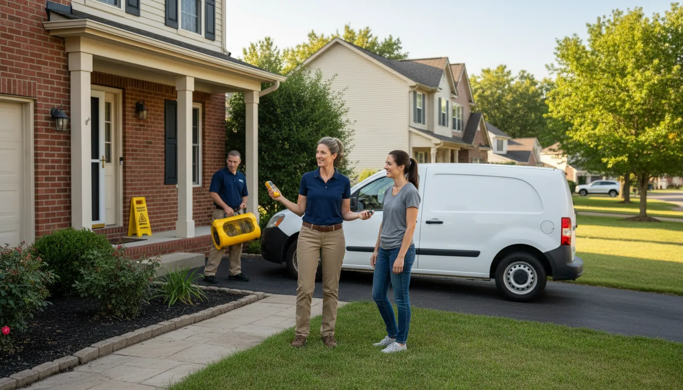 Water restoration image for Dehumidification And Cleanup Services in Moberly, MO